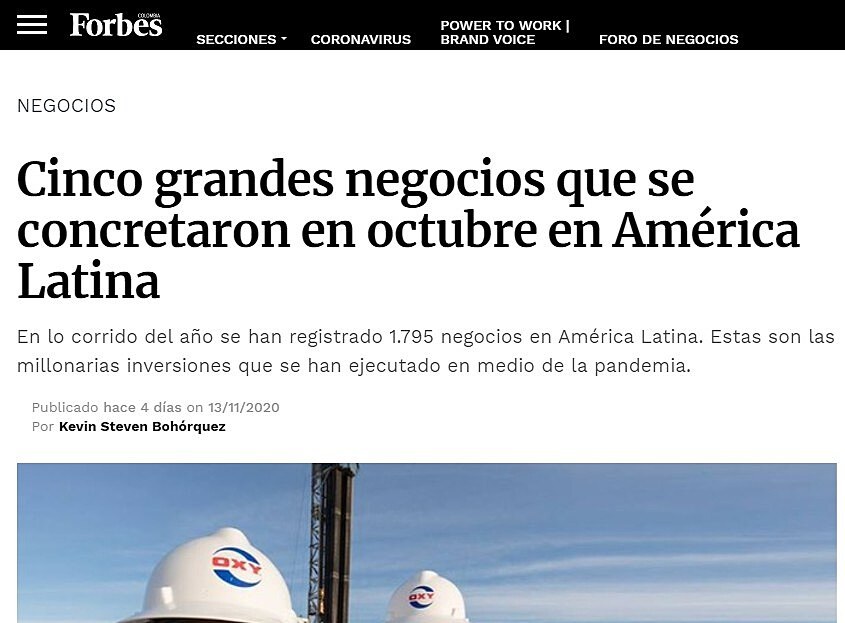 Cinco grandes negocios que se concretaron en octubre en Amrica Latina